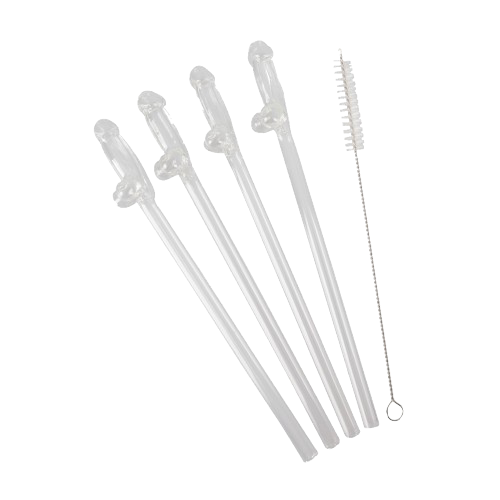 Glass Drinking Straw Willy