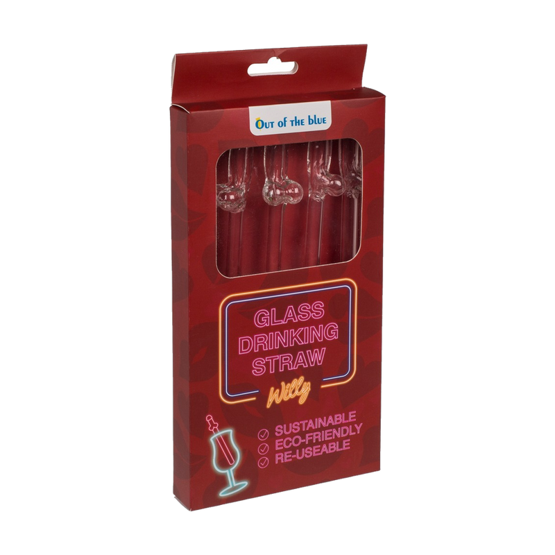 Glass Drinking Straw Willy